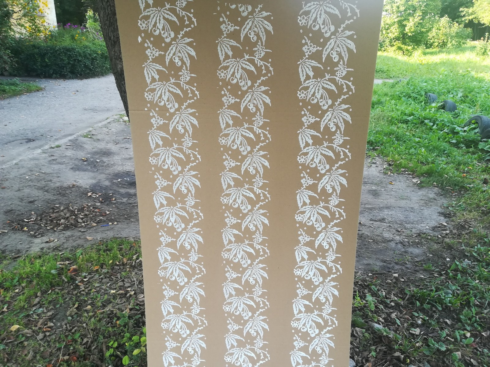 Обложка проекта: Узорный валик "Китайская вишня"