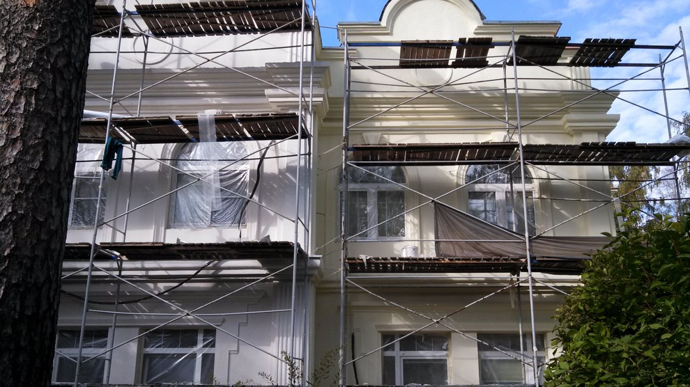 Ремонт фасада коттеджа