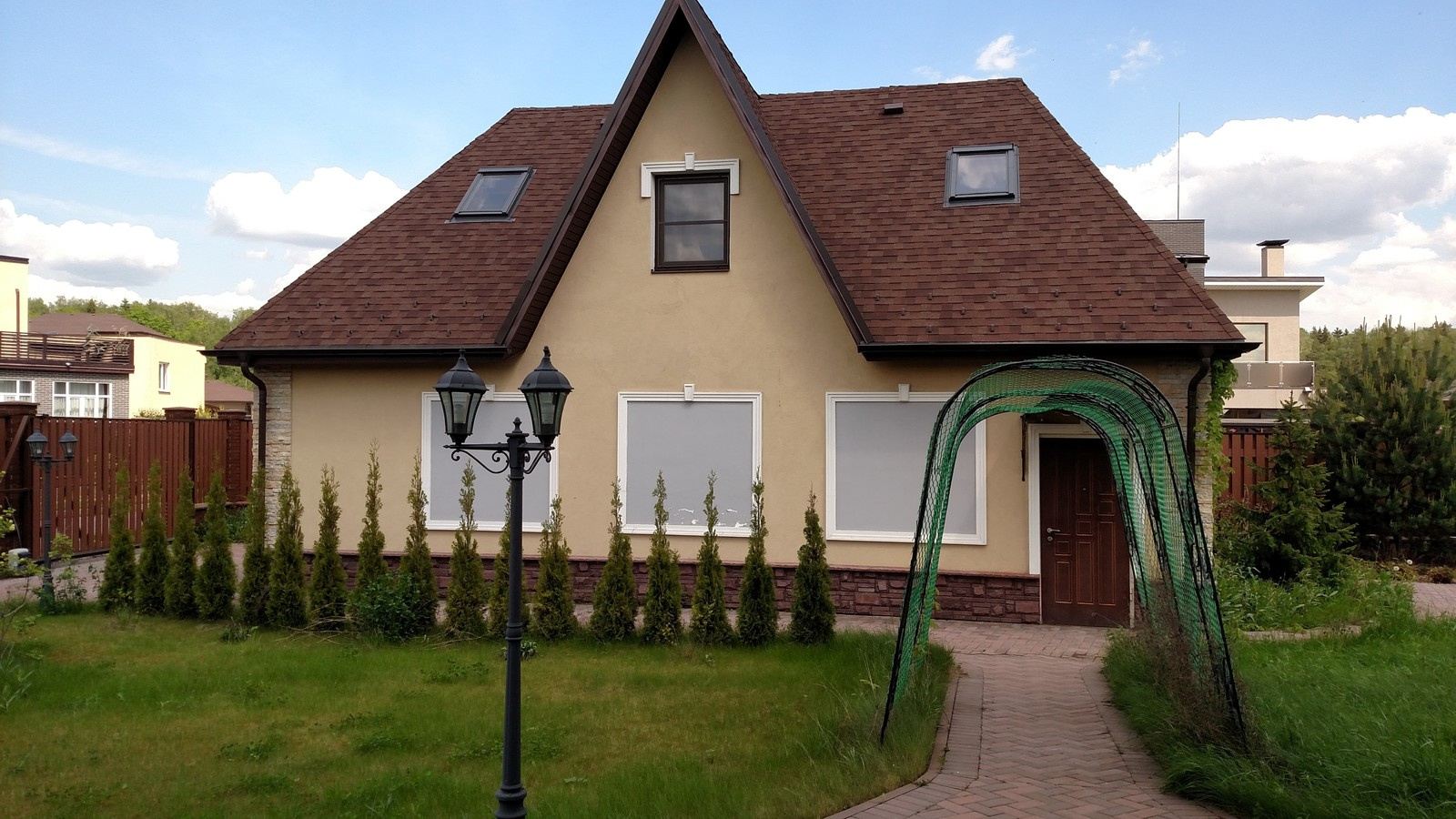 Ремонт фасада коттеджа