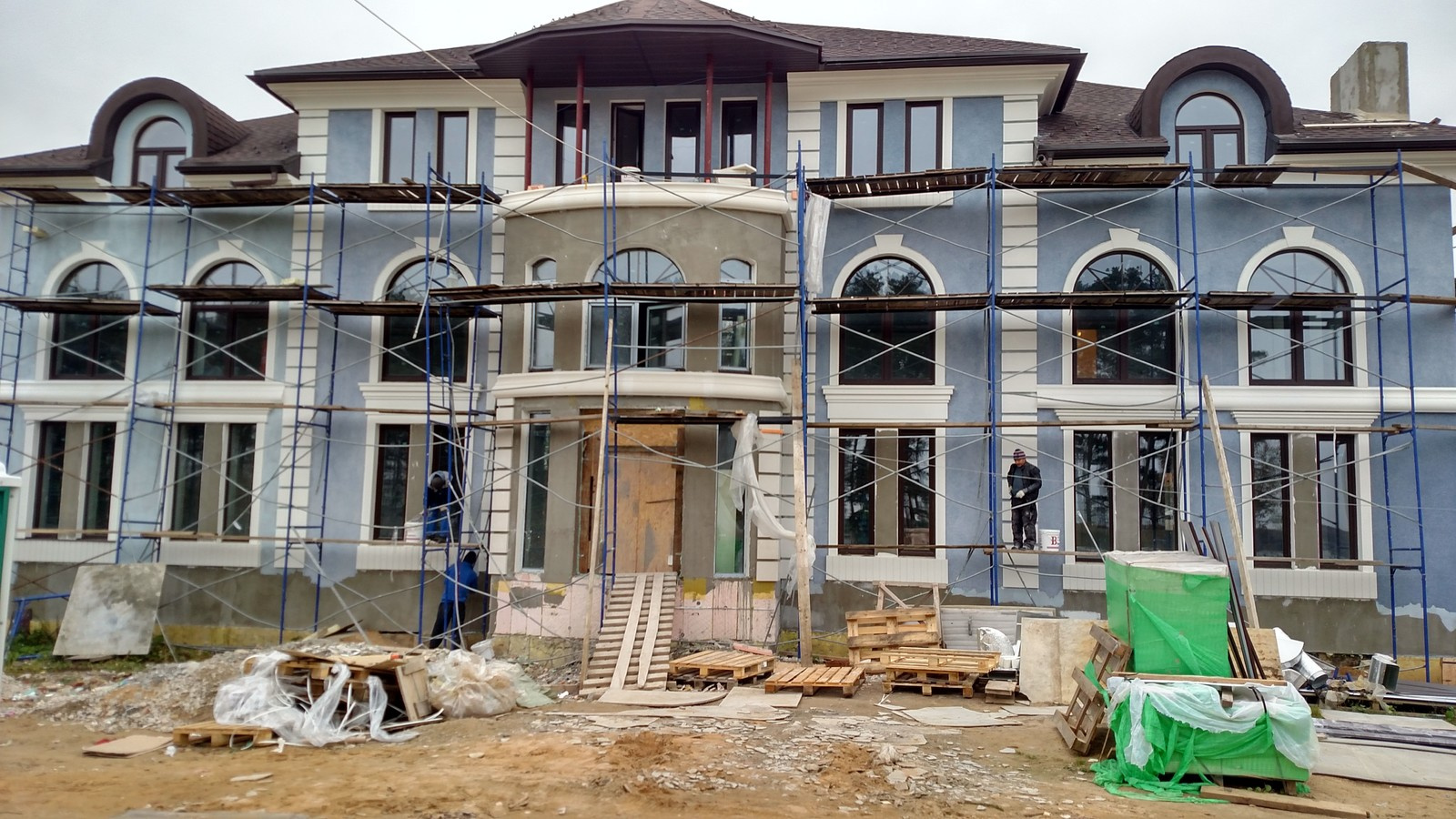 Обложка проекта: Ремонт фасада коттеджа