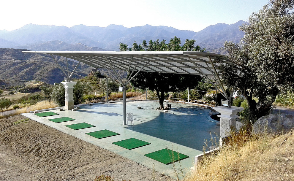 The design of a Golf driving range, driving range. Cyprus.