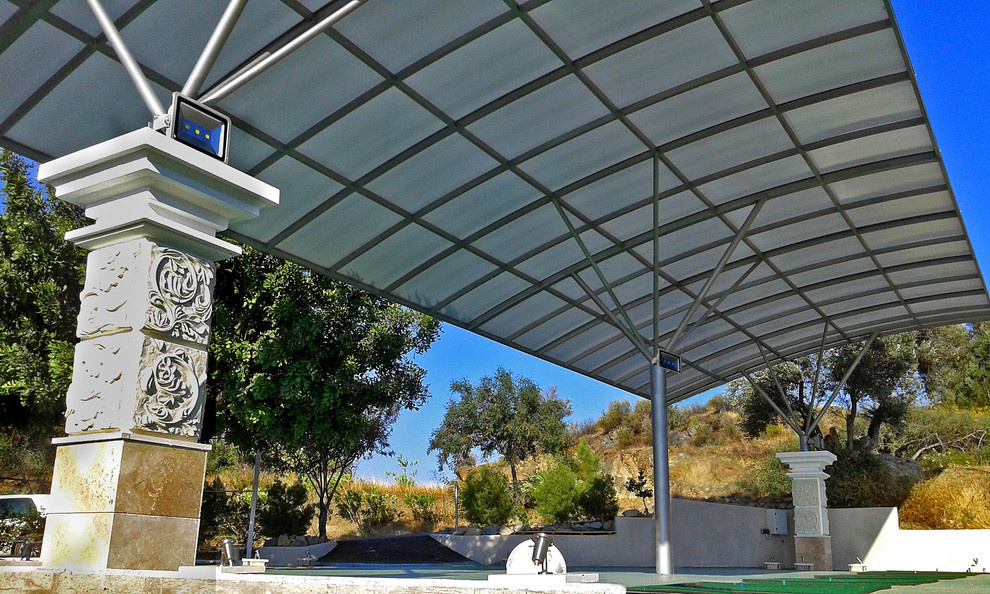 The design of a Golf driving range, driving range. Cyprus.