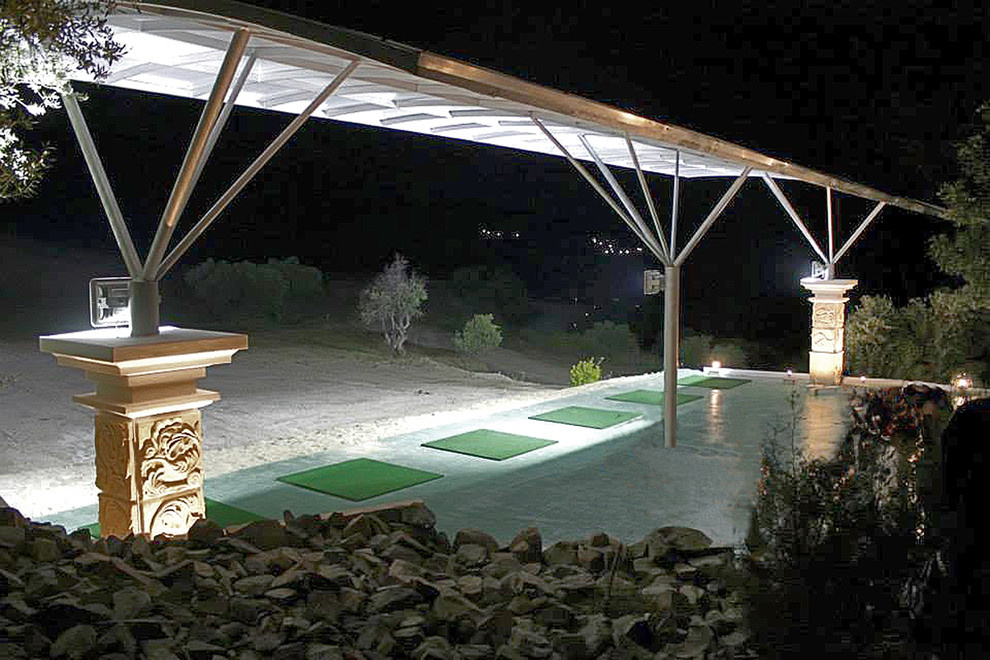 The design of a Golf driving range, driving range. Cyprus.