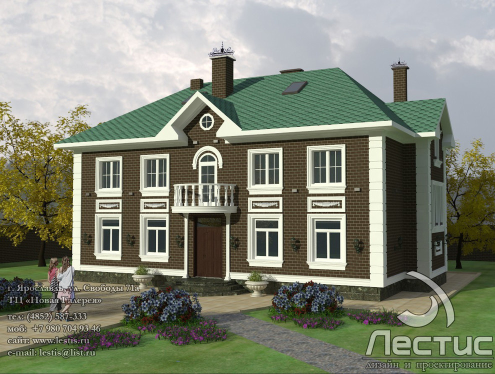 Дизайн фасада и проект частного дома