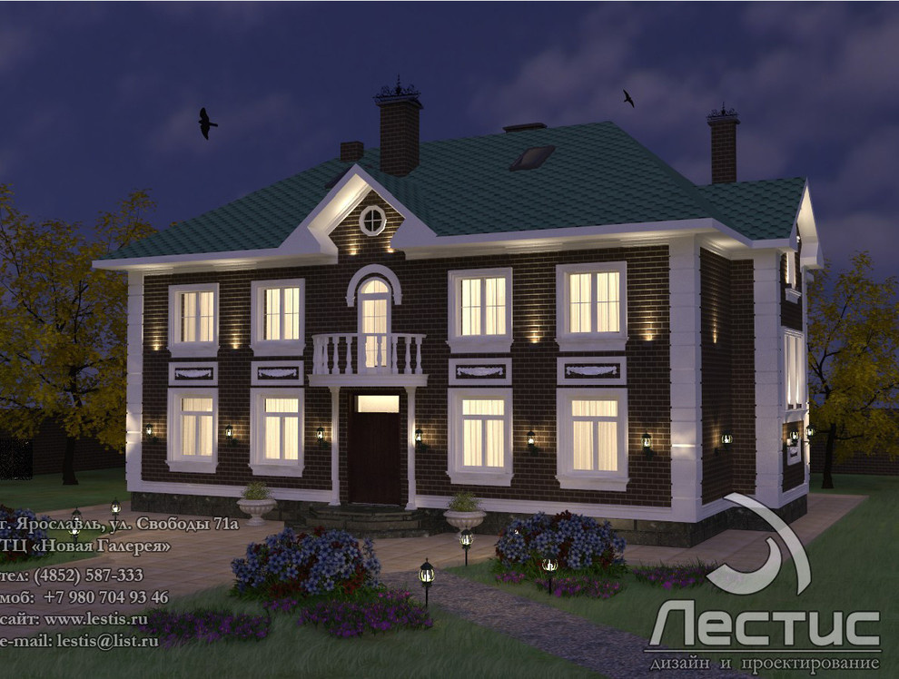 Обложка проекта: Дизайн фасада и архитектурный проект частного дома в посёлке Норское