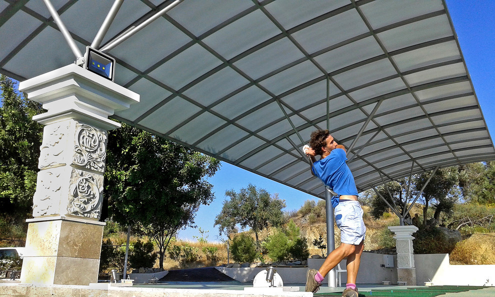 The design of a Golf driving range, driving range. Cyprus.