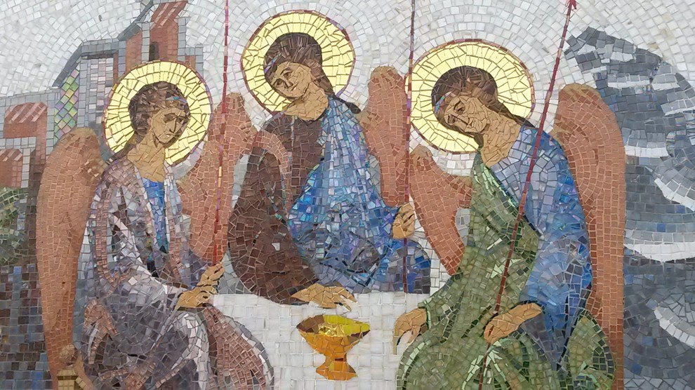 мозаичное панно "Троица"