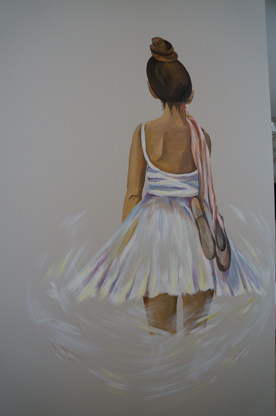 Обложка проекта: Роспись стен в детской балерина