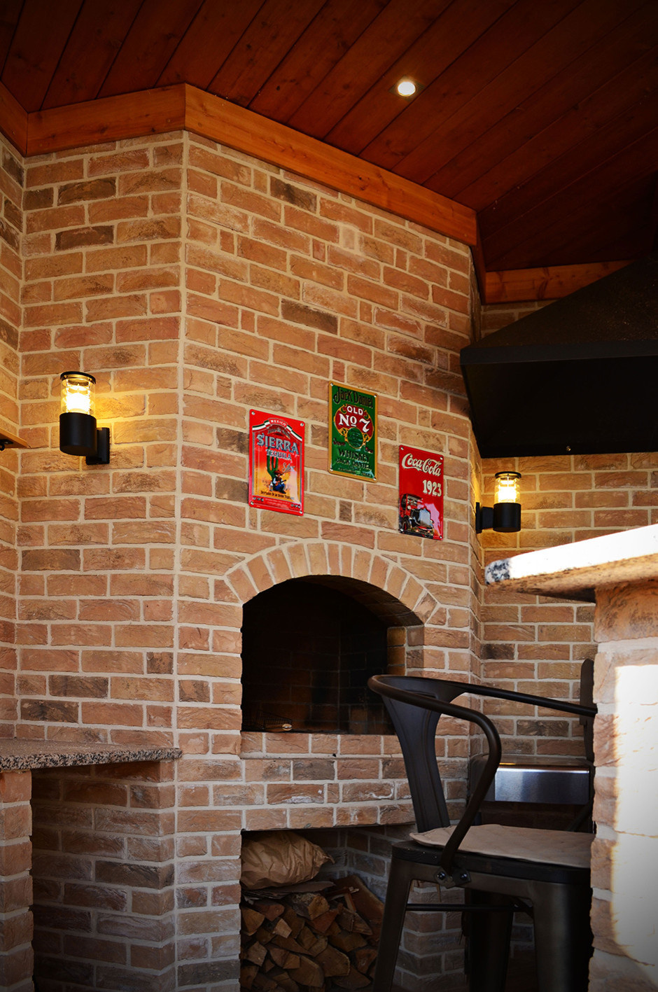 Летняя кухня с навесом