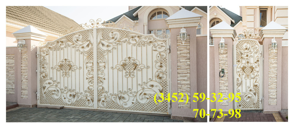 Кованые ворота собственного производства