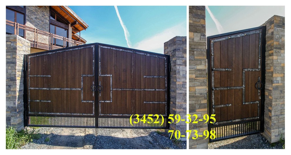 Кованые ворота собственного производства