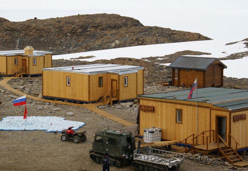 Баня в Антарктиде