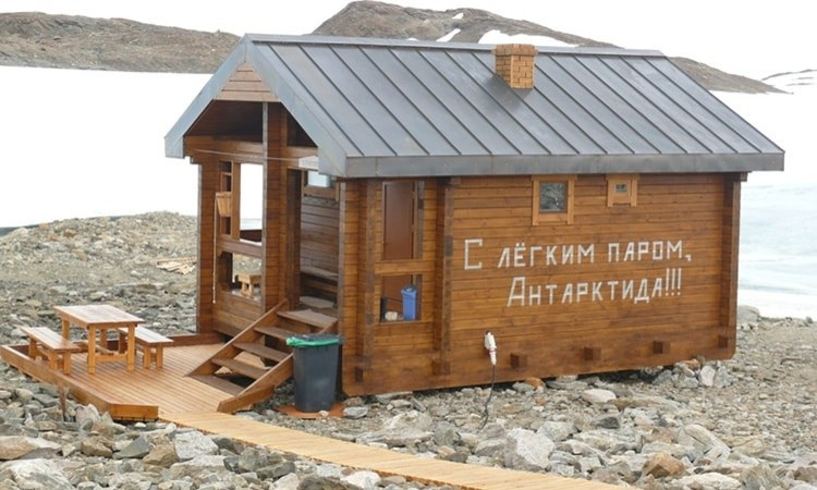 Баня в Антарктиде