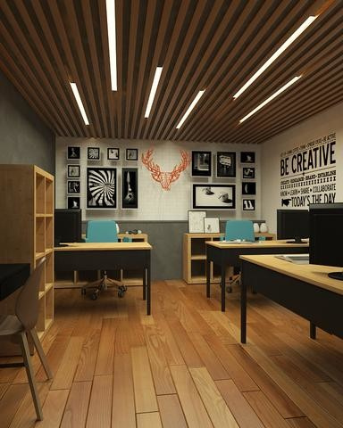 Концепт использования помещения - офисное пространство/ выставочный образец кухн