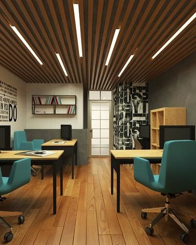 Концепт использования помещения - офисное пространство/ выставочный образец кухн