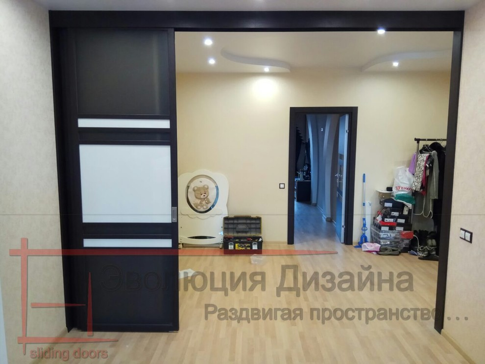 Раздвижная перегородка для зонирования пространства в комнате