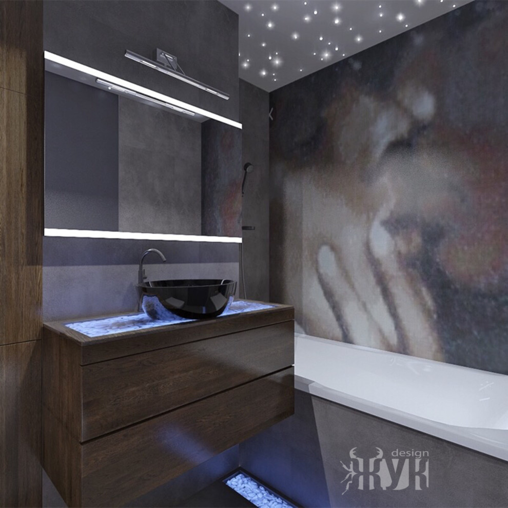 Дизайн интерьера однокомнатной квартиры в современном стиле