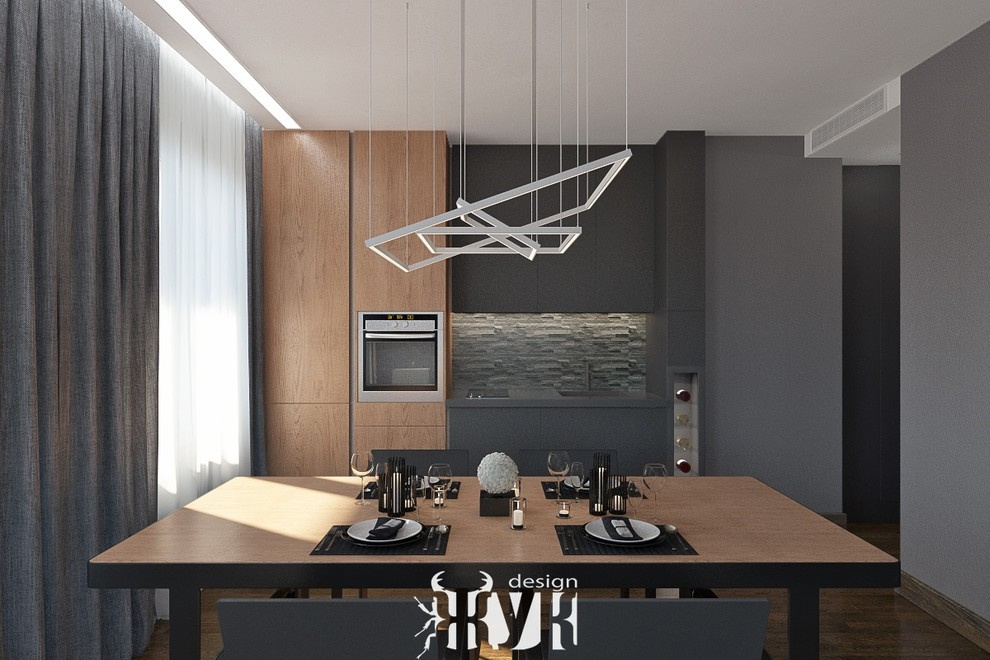 Дизайн интерьера однокомнатной квартиры в современном стиле