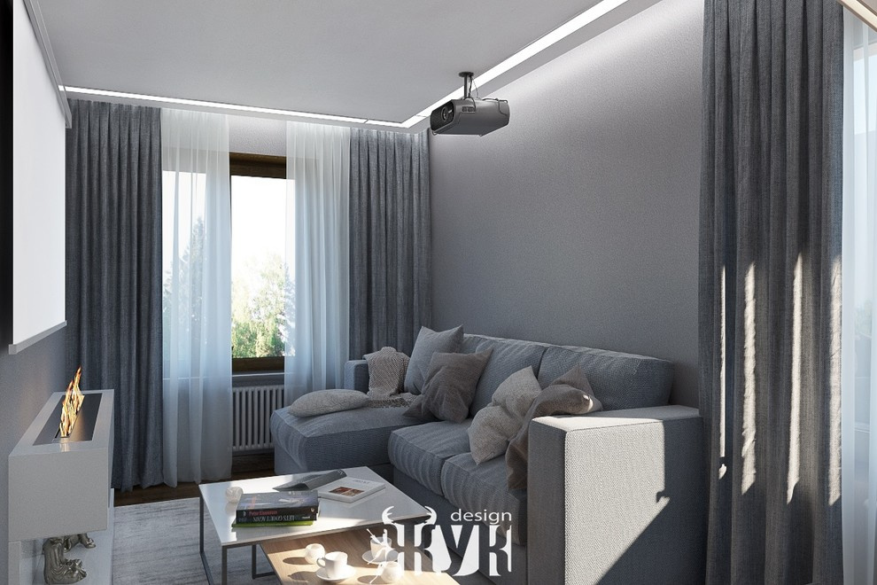 Дизайн интерьера однокомнатной квартиры в современном стиле