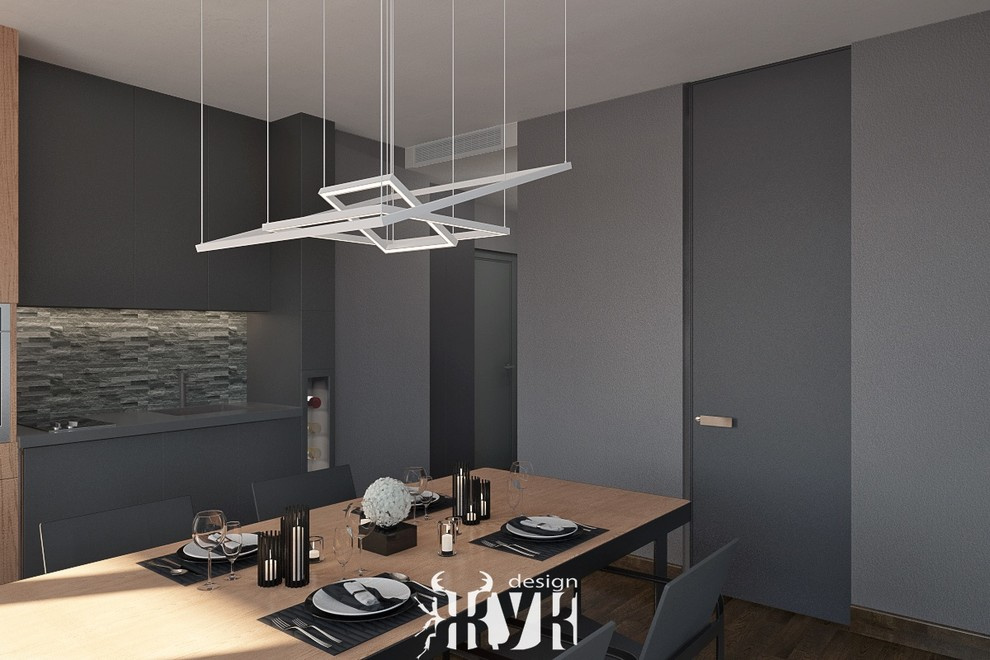 Дизайн интерьера однокомнатной квартиры в современном стиле