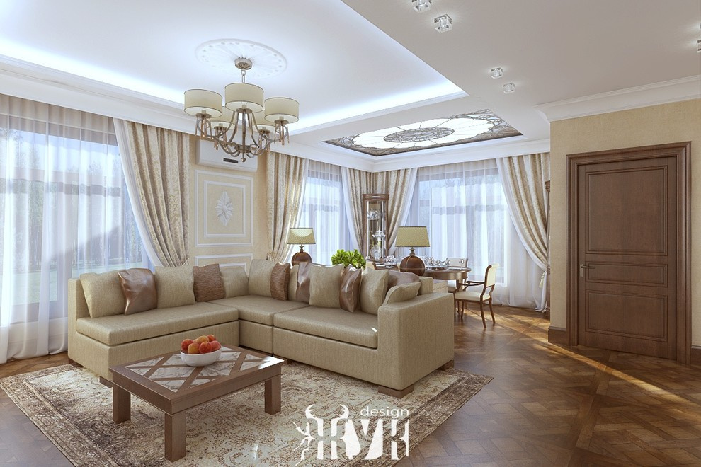 Дизайн интерьера загородного дома в современной классике