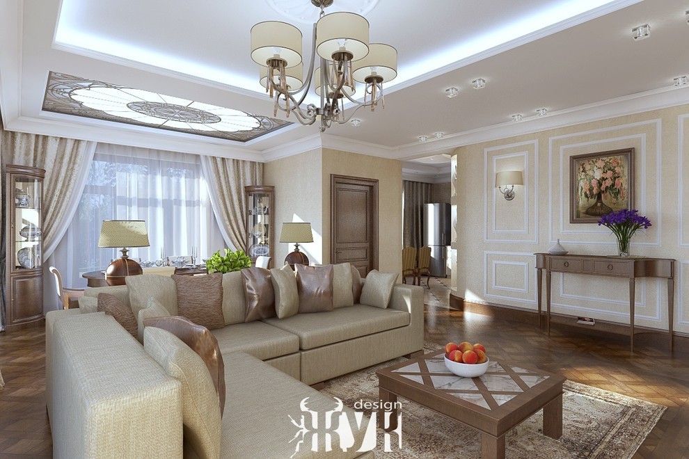 Дизайн интерьера загородного дома в современной классике