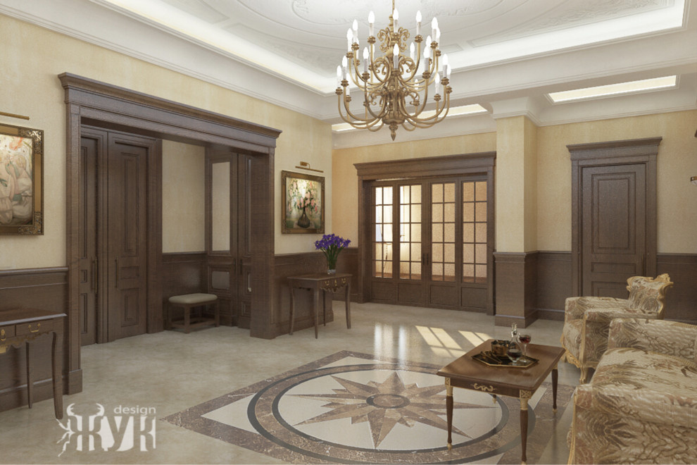 Обложка проекта: Интерьер загородного дома в современной классике