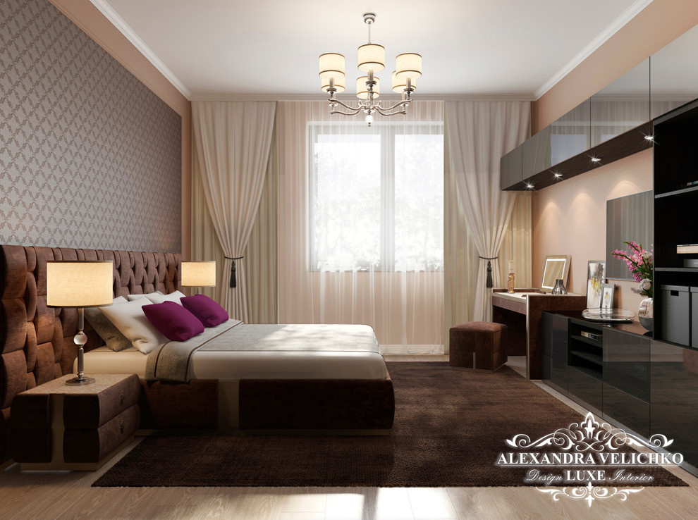 Обложка проекта: DesigneLuxeInterior Величко Александра дизайн интерьера спальни Донской Олимп