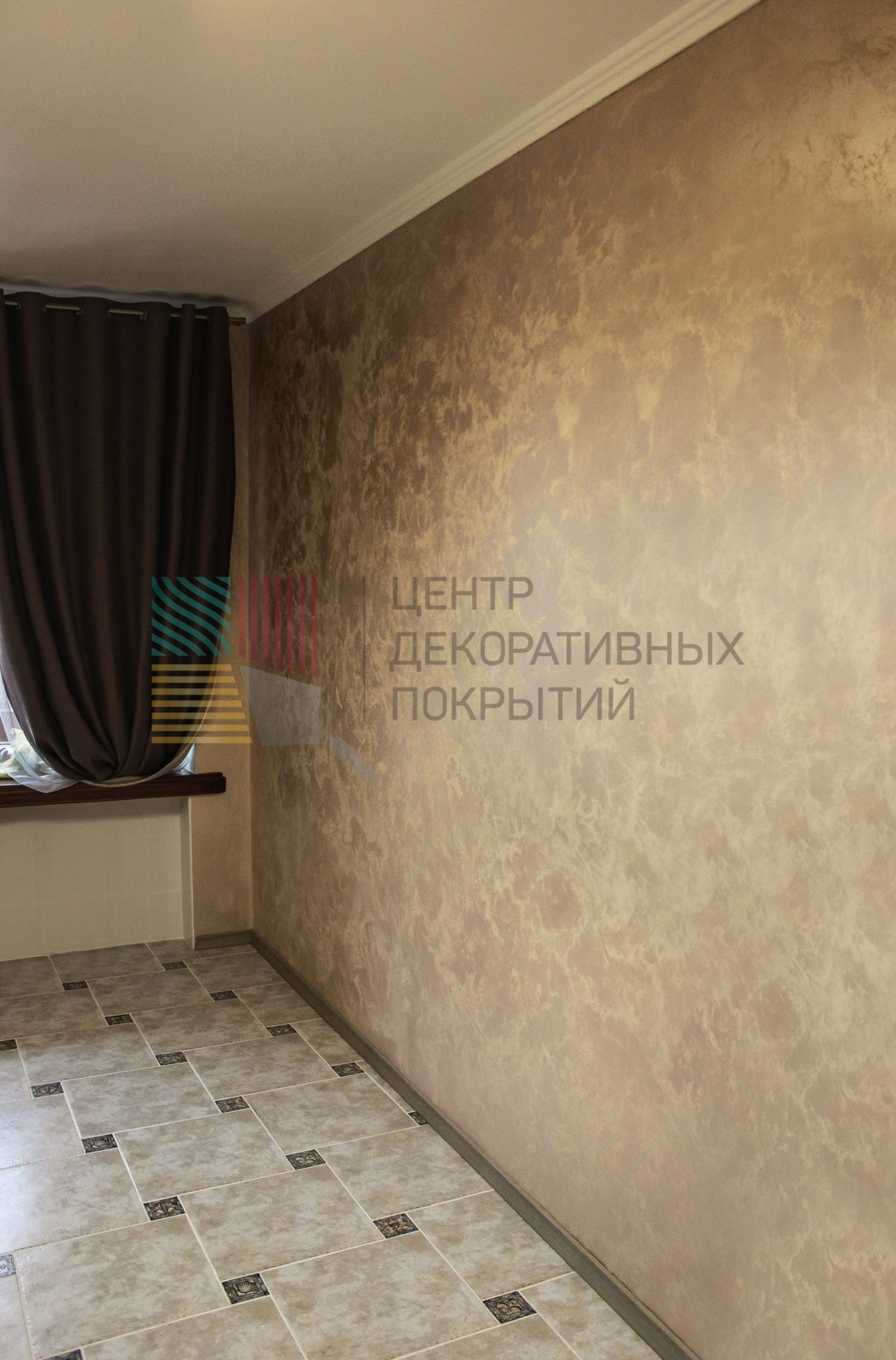 Кухня с эффектом "Перламутровые вихри"