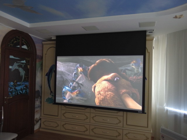 Домашний кинотеатр в детской комнате