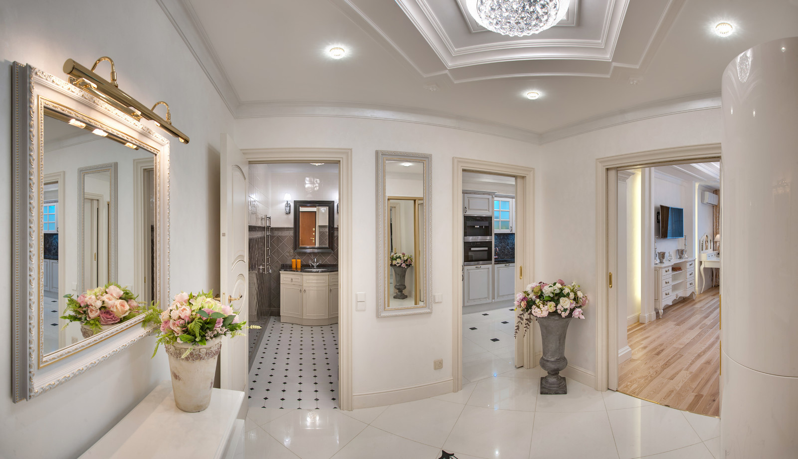 Реализованный проект квартиры в стиле итальянской классики в центре Петербурга