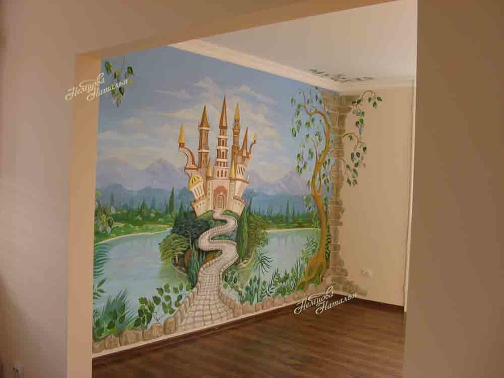 Роспись на стен "Сказочный замок."