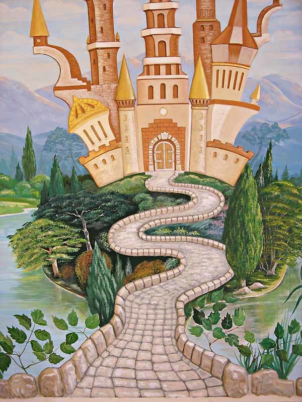 Роспись на стене "Сказочный замок."