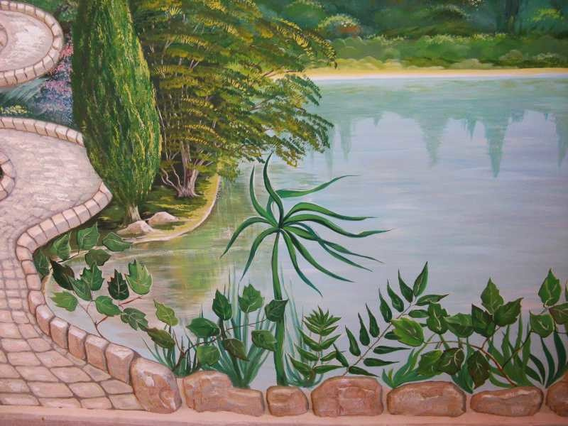 Роспись на стене "Сказочный замок."