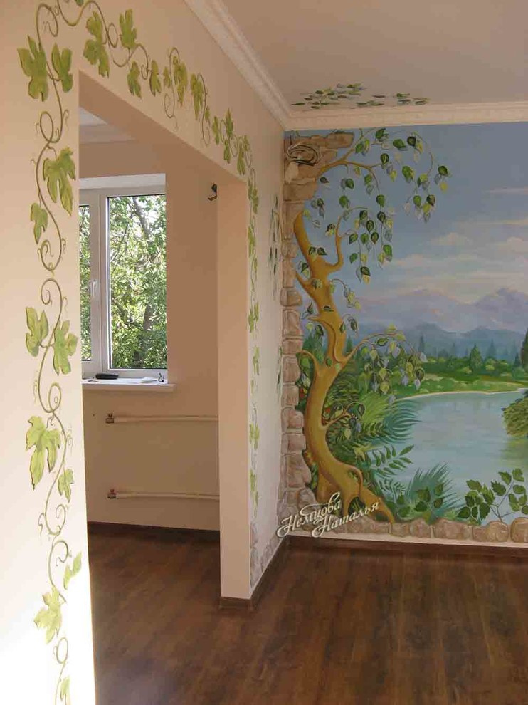 Обложка проекта: Роспись на стене в детской комнате