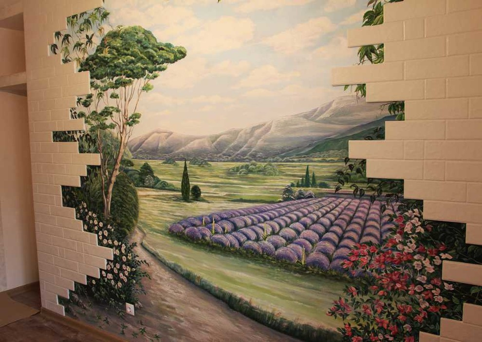 Роспись на стене "Прованс"