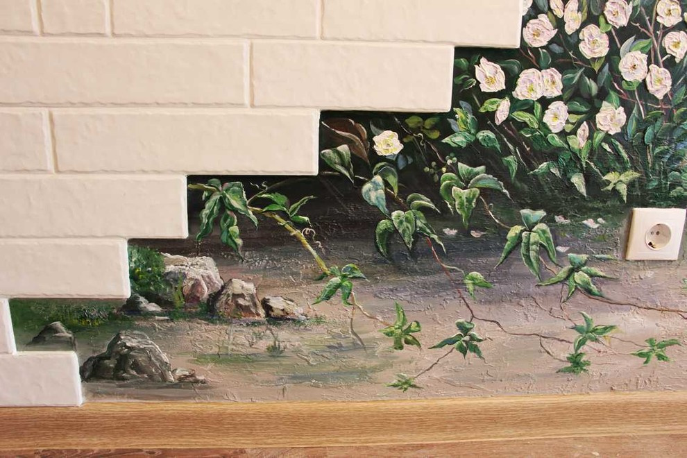 Роспись на стене "Прованс"