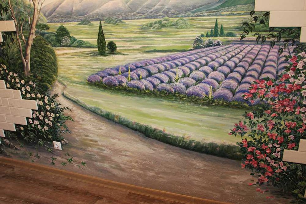 Роспись на стене "Прованс"