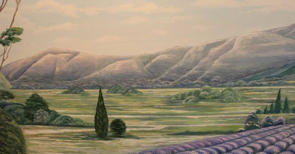 Роспись на стене "Прованс"