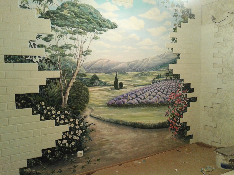 Роспись на стене "Прованс"