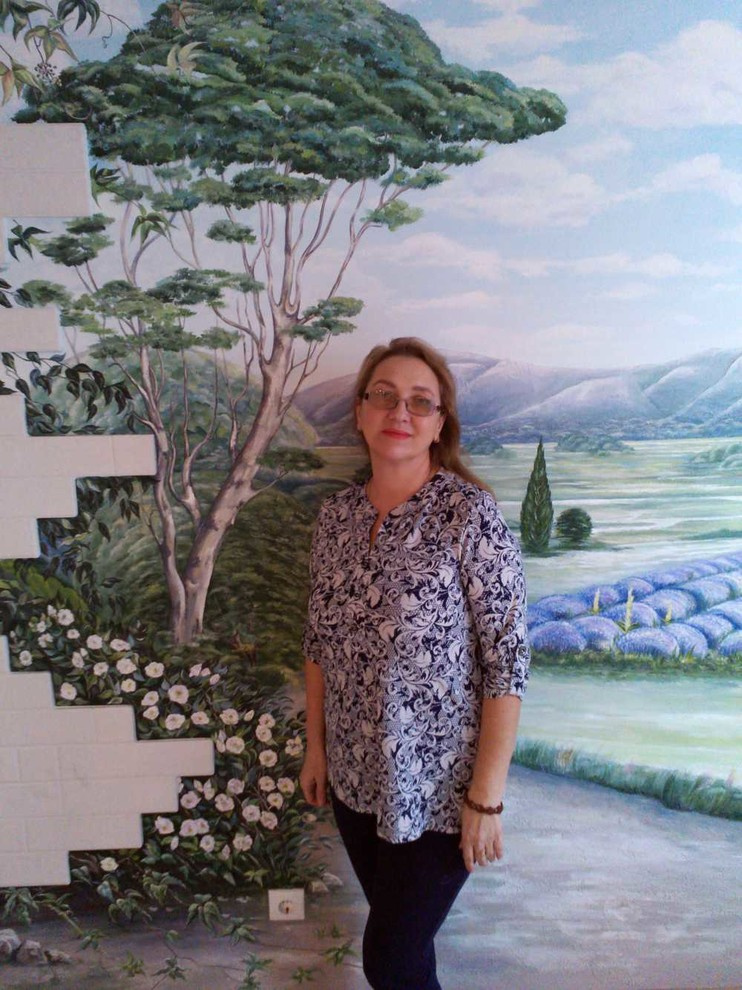 Обложка проекта: Роспись на стене "Прованс"