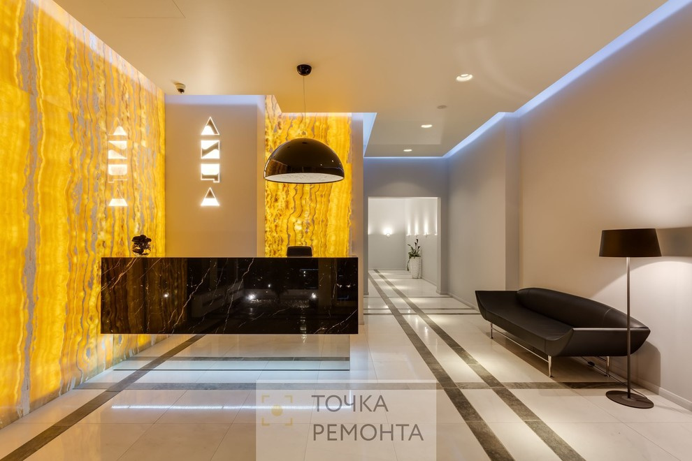 Отделка элитного входного вестибюля