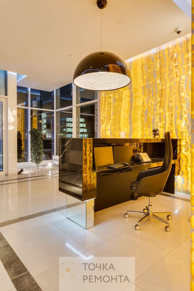 Отделка элитного входного вестибюля