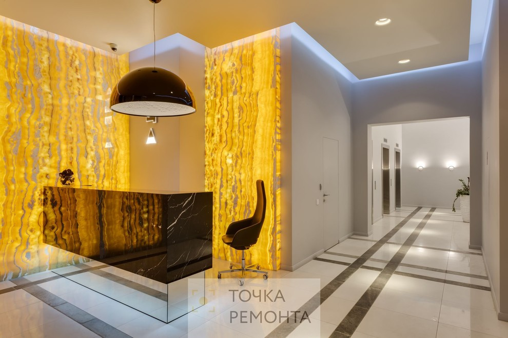 Отделка элитного входного вестибюля