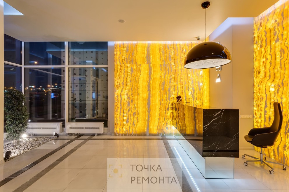 Отделка элитного входного вестибюля