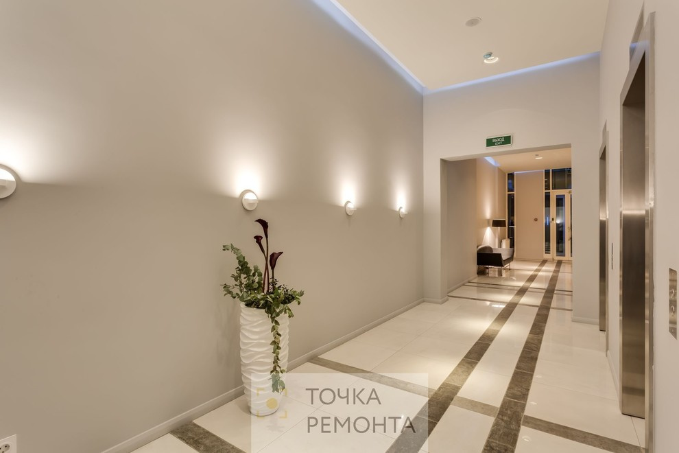 Отделка элитного входного вестибюля