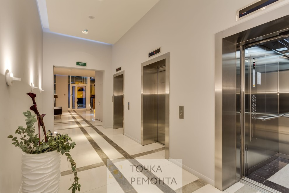 Отделка элитного входного вестибюля