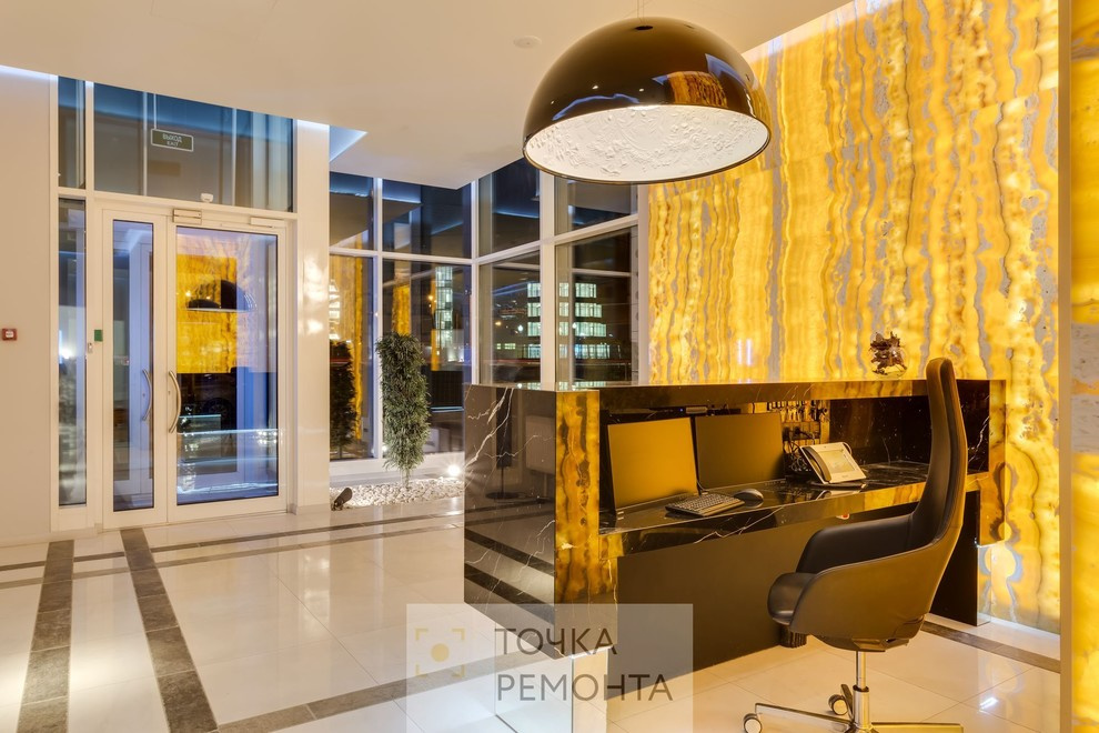 Отделка элитного входного вестибюля