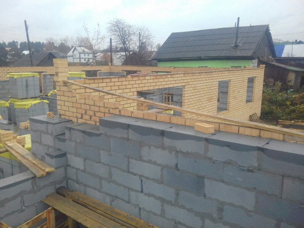 Возведение стен дома