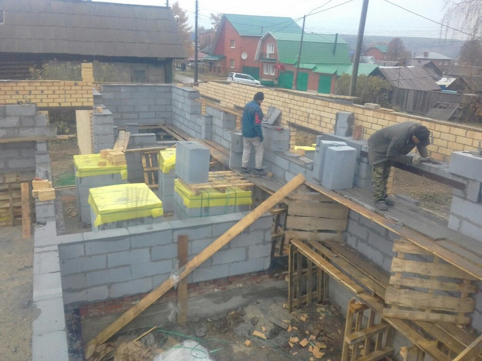 Возведение стен дома